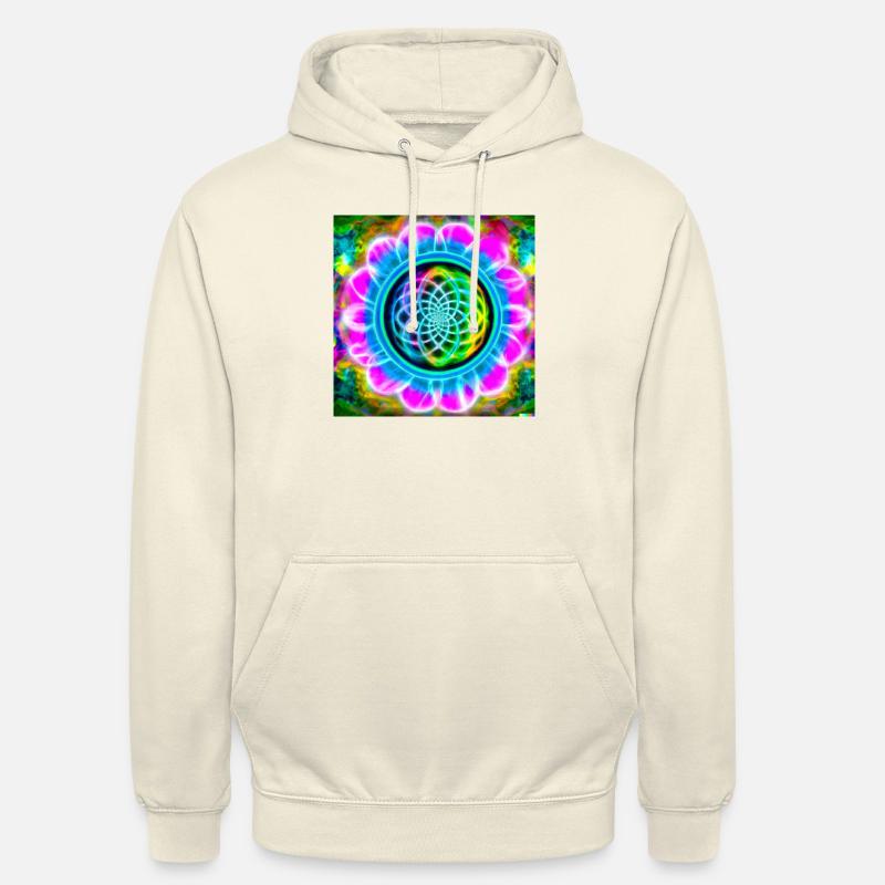 Psychedelisch Blume des Lebens - Unisex Hoodie - Vanille-Milchshake
