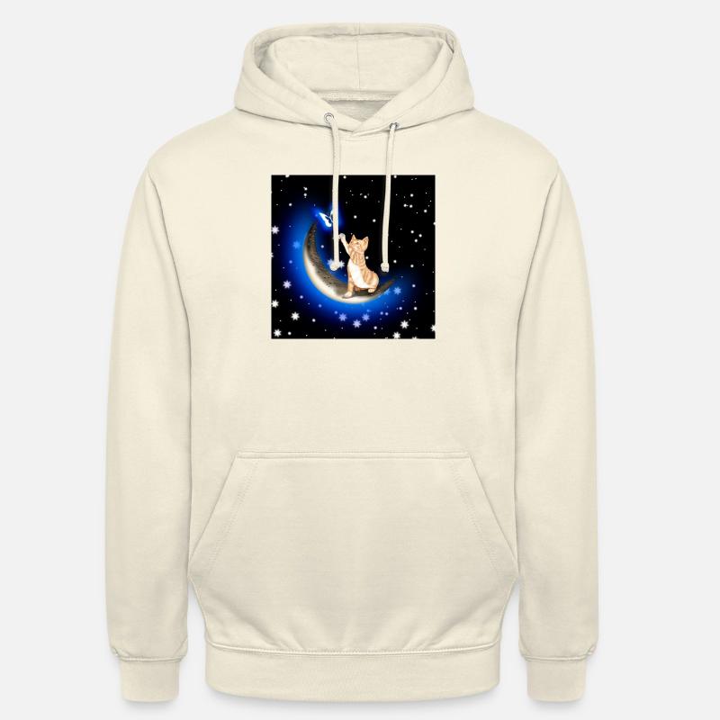 RS - LUA CRESCENTE AZUL - Sudadera con capucha unisex - batido de vainilla