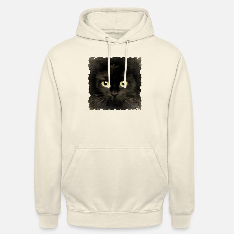 Chat - Sweat-shirt à capuche unisexe - vanille