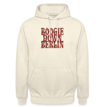 Boogie Down Berlin - Unisex Hoodie - Vanille-Milchshake - Vorne - Alina (178cm) & Michal (187cm)