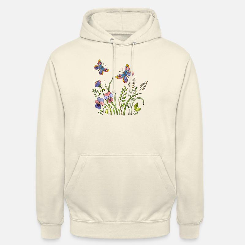 Schmetterlinge - Unisex Hoodie - Vanille-Milchshake