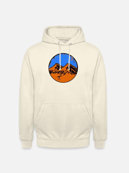 Starry Sky Mountains - Unisex Hoodie - vanilla