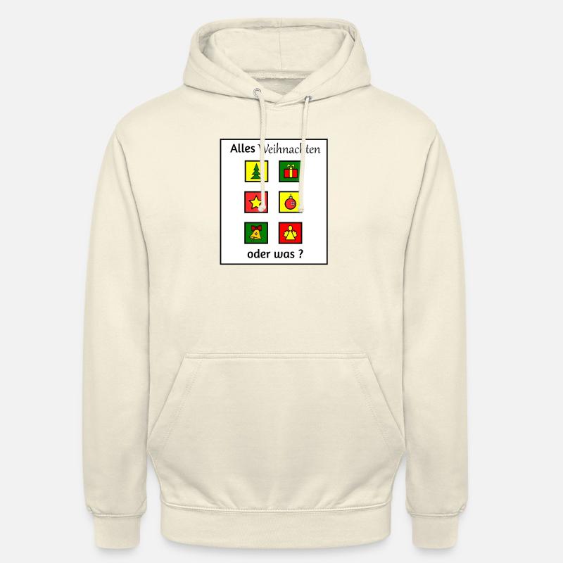 Alles Weihnachten oder was - Unisex Hoodie - Vanille-Milchshake