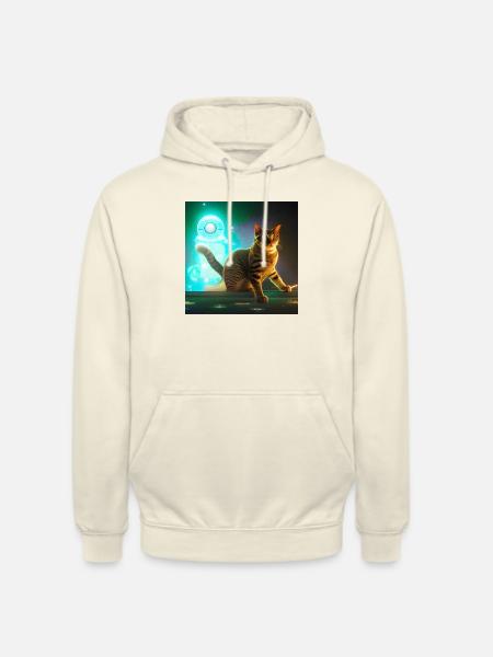 The Universe Cat - Unisex Hoodie - vanilla