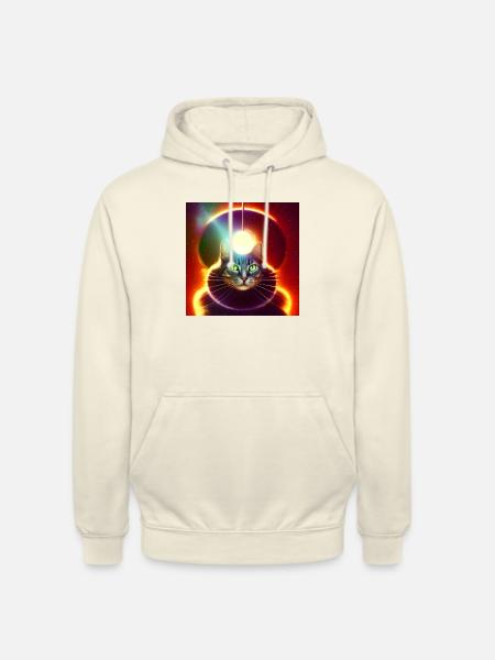 The Universe Cat - Unisex Hoodie - vanilla