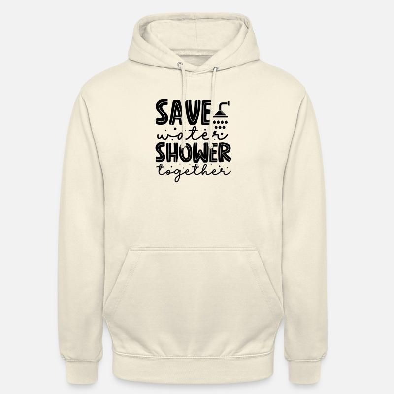 Douche d’eau Save ensemble - Sweat-shirt à capuche unisexe - vanille