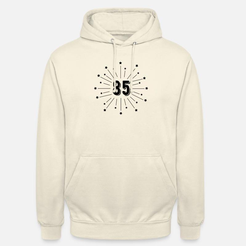 85e anniversaire étoilé - cadeau 85 ans - Sweat-shirt à capuche unisexe - vanille