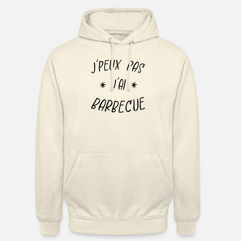 j'peux pas j'ai barbecue - Sweat-shirt à capuche unisexe - vanille