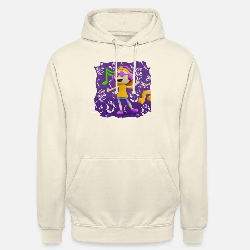 ILLUSTRATION MUSICALE AMUSANTE 12 - Sweat-shirt à capuche unisexe - vanille