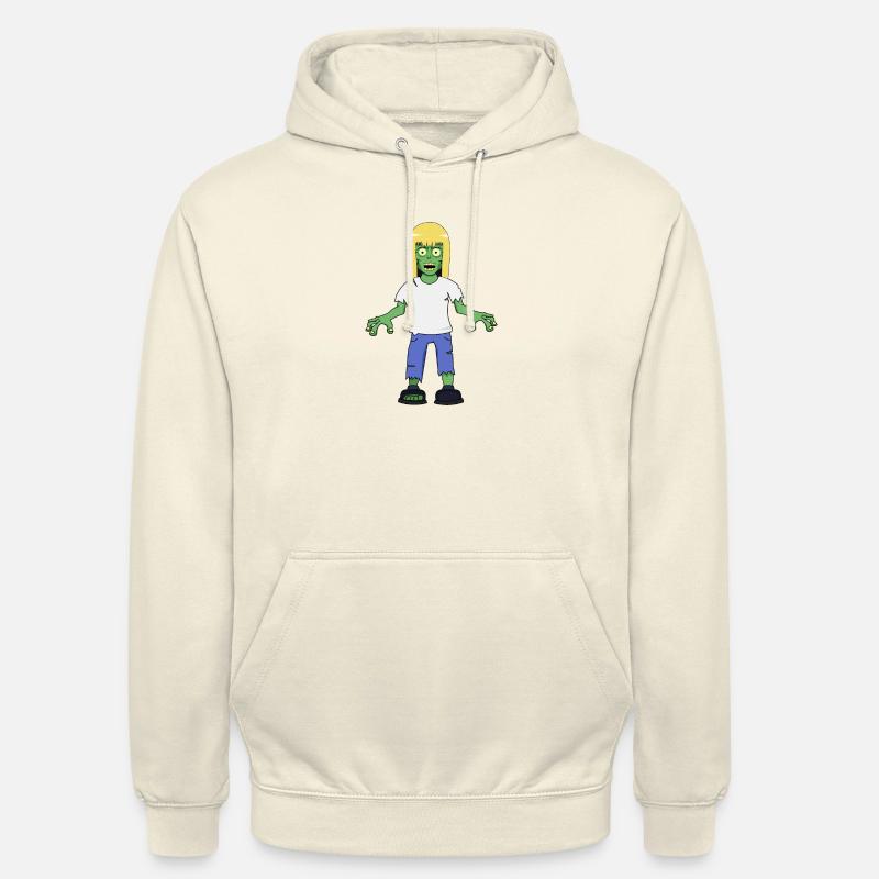 Ragazza zombie dei capelli biondi - Felpa con cappuccio unisex - milkshake