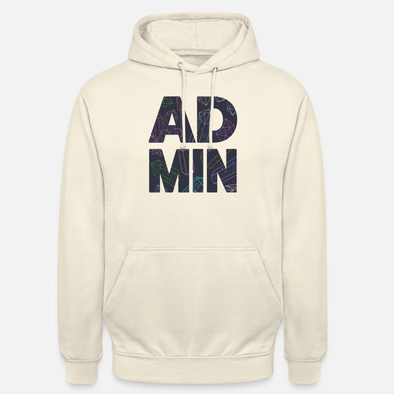 Admin, Administrator, IT, Computerfreak, Nerd, Web - Unisex Hoodie - Vanille-Milchshake