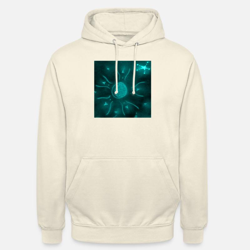 BLAUER STERNENMOND - Unisex Hoodie - Vanille-Milchshake