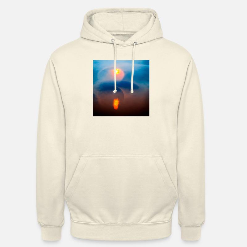 eclipse misty flow abstract sunset - Unisex Hoodie - Vanille-Milchshake