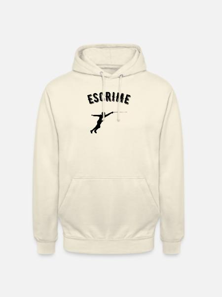 escrime - Sweat-shirt à capuche unisexe - vanille