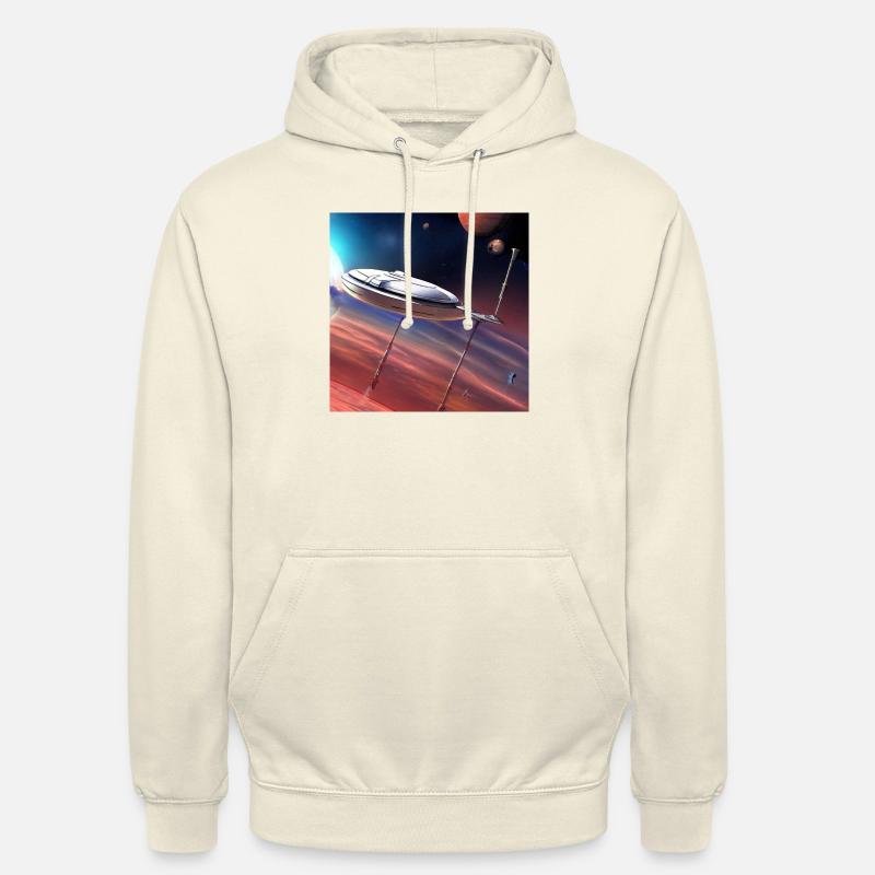 Créativité cosmique 3 - Sweat-shirt à capuche unisexe - vanille
