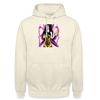 Fille de la musique - Sweat-shirt à capuche unisexe - vanille - Devant - Alina (178cm) & Michal (187cm)