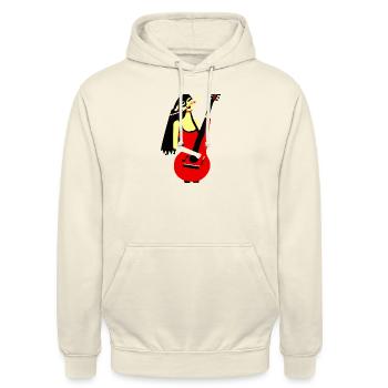 Fille de la musique - Sweat-shirt à capuche unisexe - vanille - Devant - Alina (178cm) & Michal (187cm)