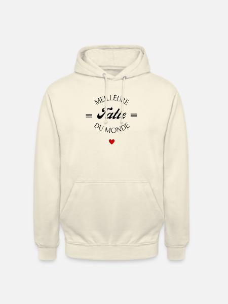 meilleure tatie du monde - Sweat-shirt à capuche unisexe - vanille