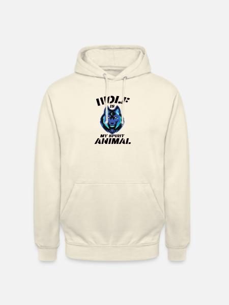 wolf is my spirit animal - Unisex Hoodie - vanilla
