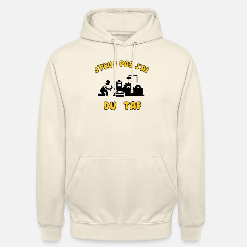 J’peux pas j’ai du taf - Sweat-shirt à capuche unisexe - vanille