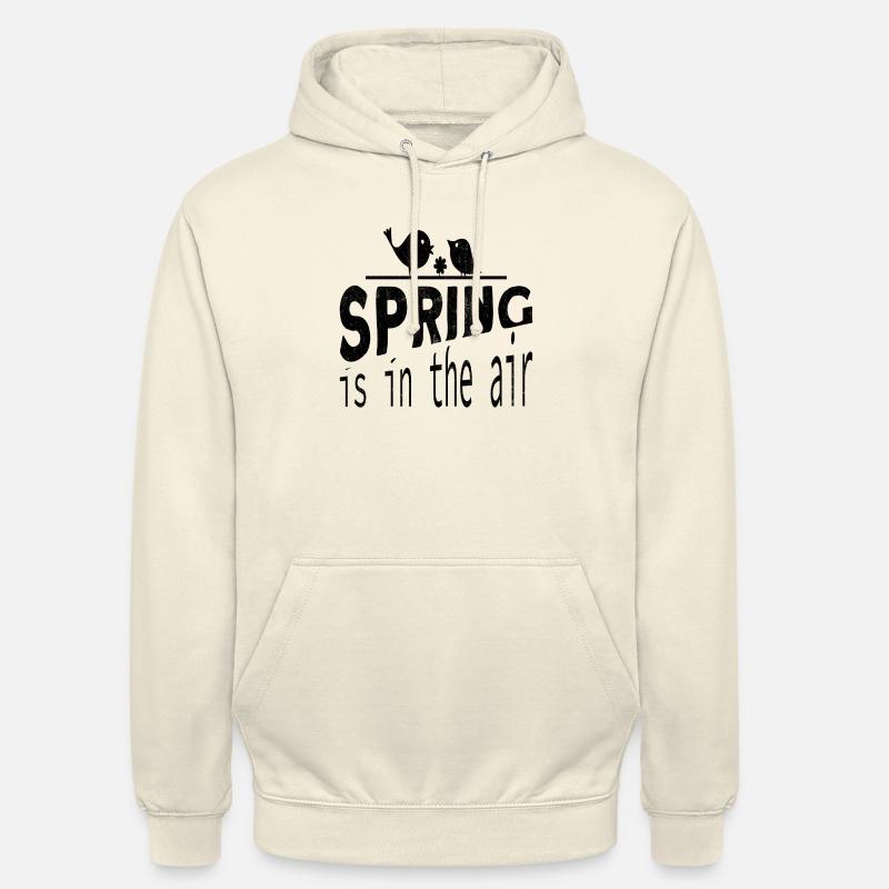 Le printemps est dans l’air - Sweat-shirt à capuche unisexe - vanille