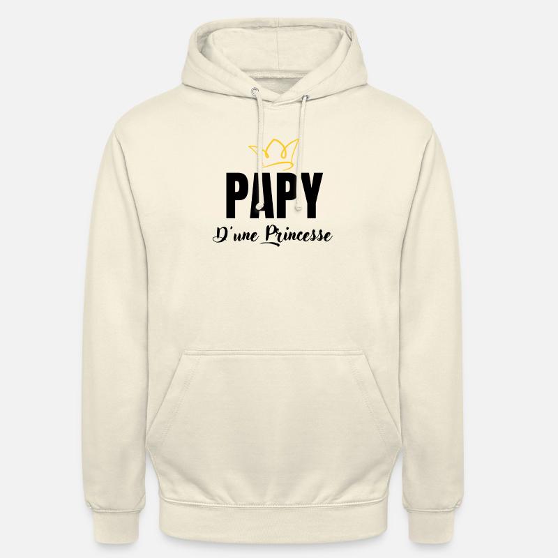 papy d'une princesse - Sweat-shirt à capuche unisexe - vanille