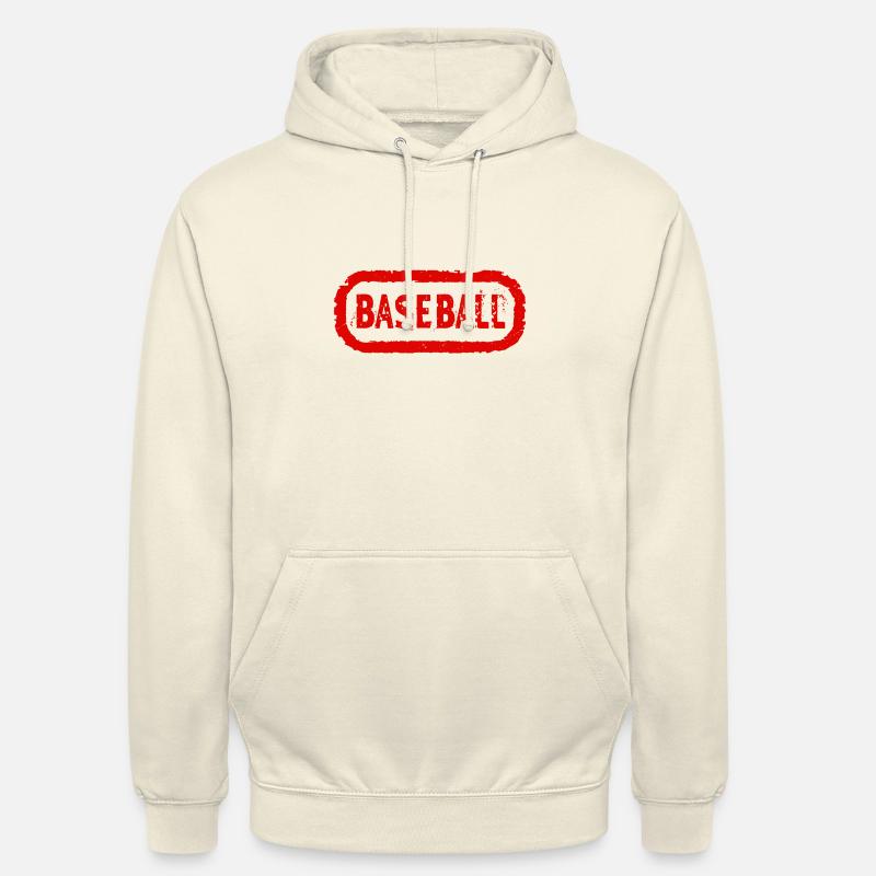 Baseball Red Ink Stempel - Unisex Hoodie - Vanille-Milchshake