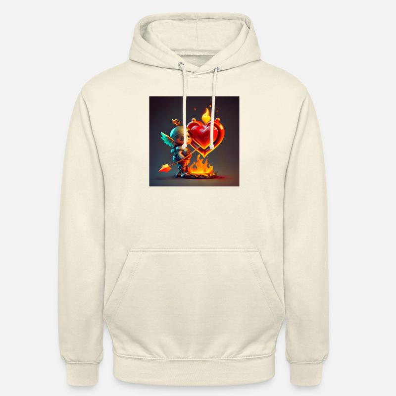 Cupidon Comics - Sweat-shirt à capuche unisexe - vanille