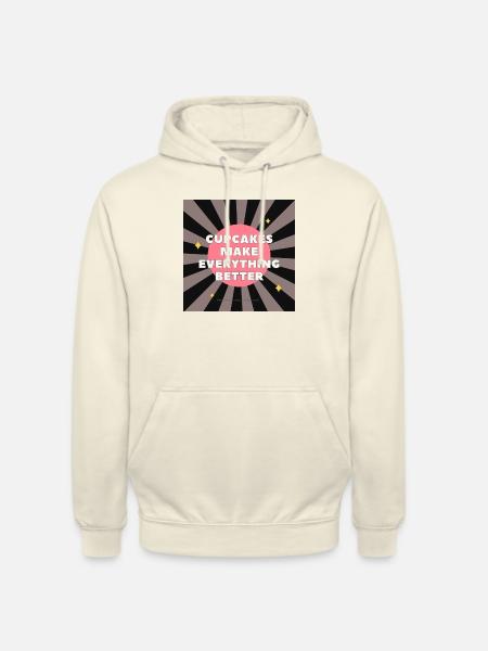 Retro Cupcake - Unisex Hoodie - Vanille-Milchshake