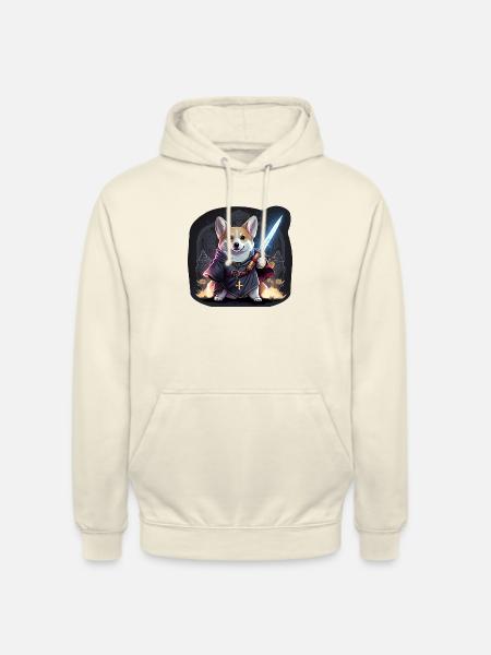 CorgiKreuz Knight - Unisex Hoodie - vanilla