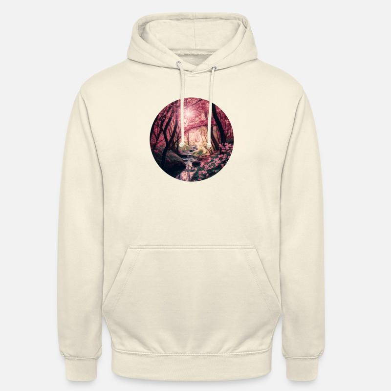 Kirschblütenwald - Unisex Hoodie - Vanille-Milchshake