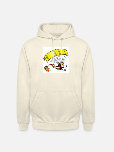 Skydive - Fallschirmspringer Comic - Unisex Hoodie - Vanille-Milchshake