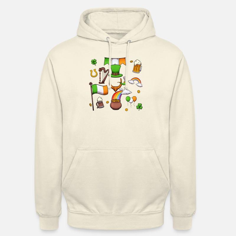 St Patrick's Day Elements - Unisex Hoodie - vanilla