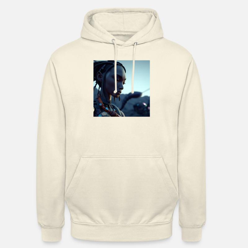Krieger einer Cyber-Punk-Welt - Unisex Hoodie - Vanille-Milchshake