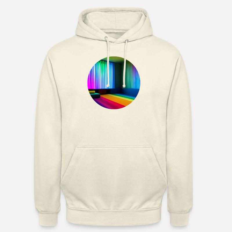 Art numérique de l’espace liminal - Sweat-shirt à capuche unisexe - vanille