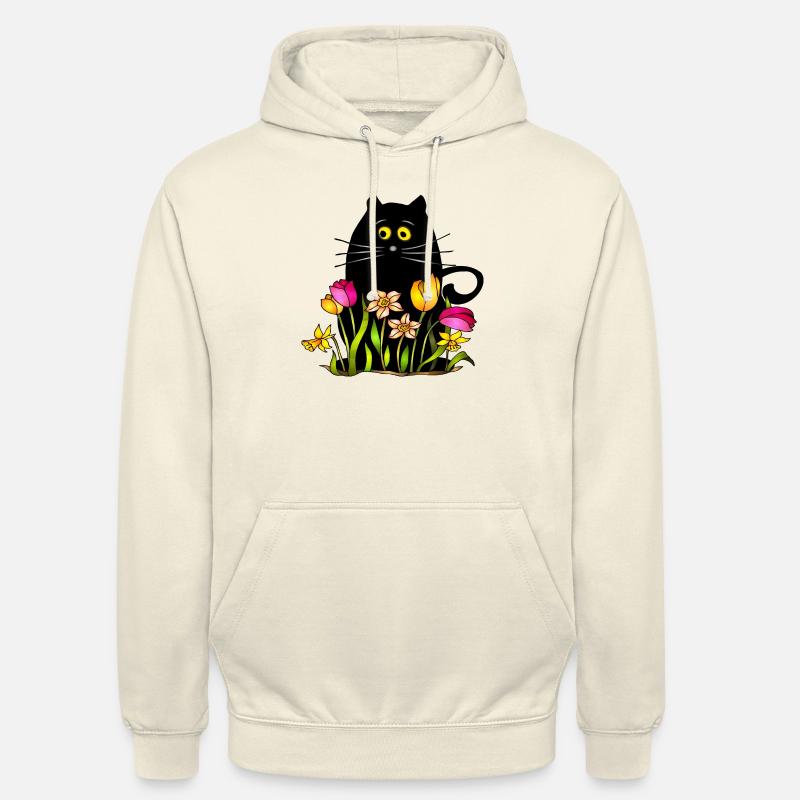 Chat - Sweat-shirt à capuche unisexe - vanille