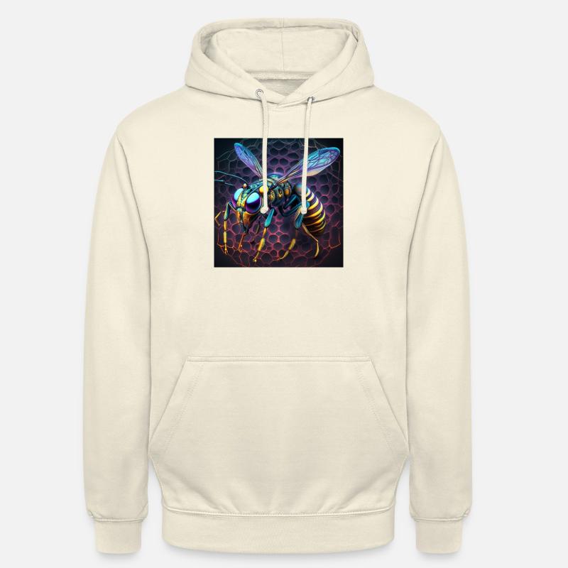 Farbige Wespe, einzigartiges Design - Unisex Hoodie - Vanille-Milchshake