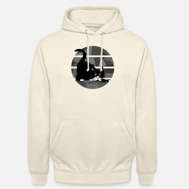 Chat - Sweat-shirt à capuche unisexe - vanille