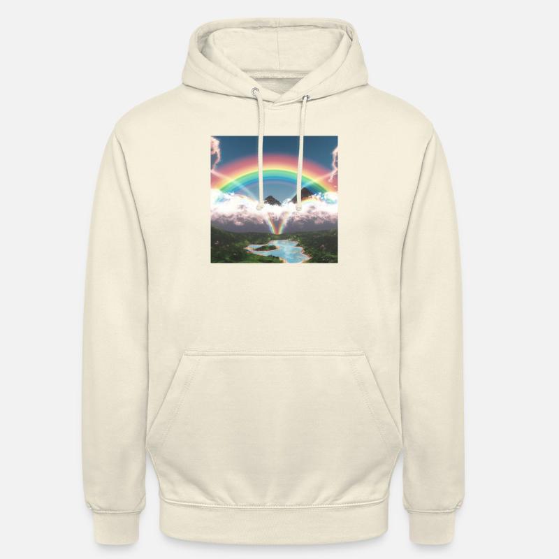 Regenbogen - Unisex Hoodie - Vanille-Milchshake