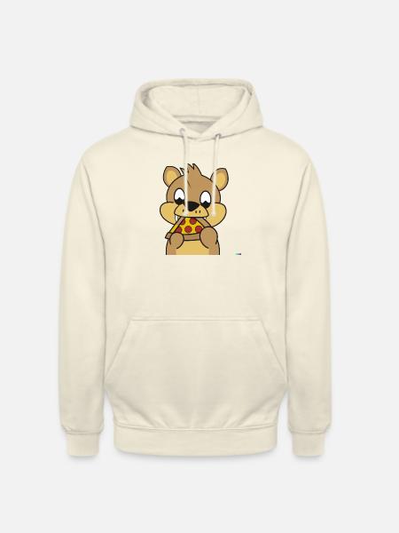 Hamster Pizza - Unisex Hoodie - vanilla