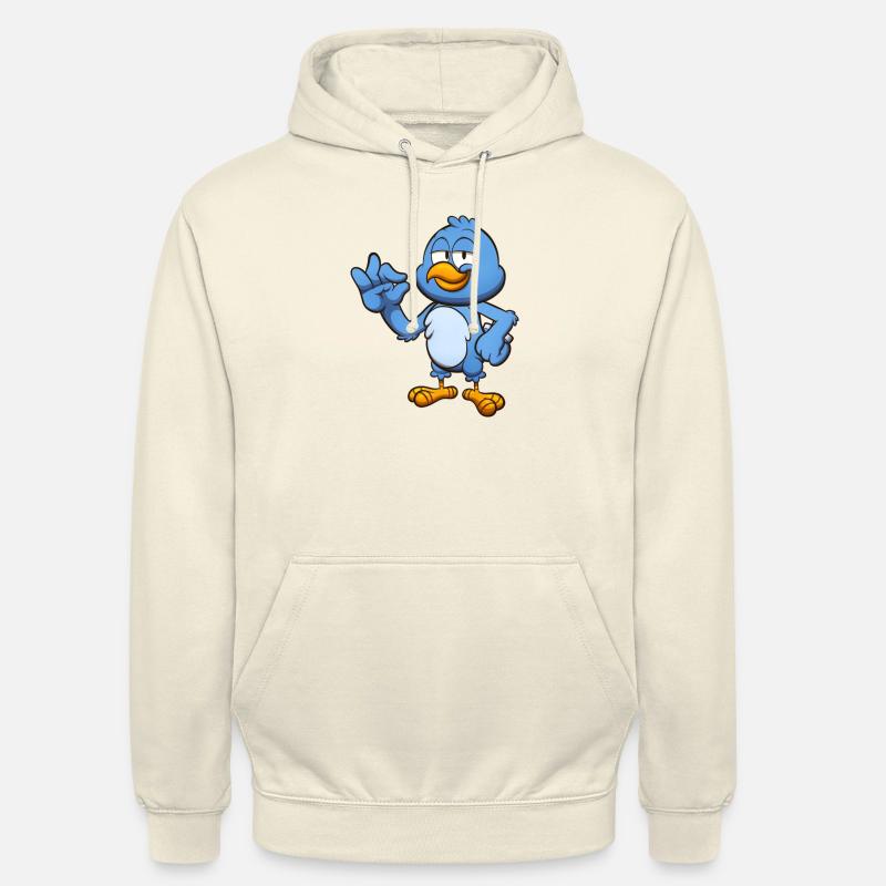 Perfekter blauer Vogel - Unisex Hoodie - Vanille-Milchshake