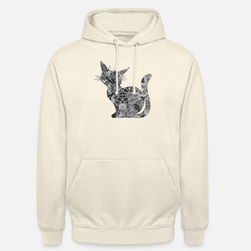 Cat - Unisex Hoodie - vanilla