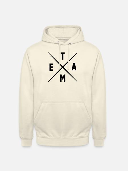 équipe - Sweat-shirt à capuche unisexe - vanille