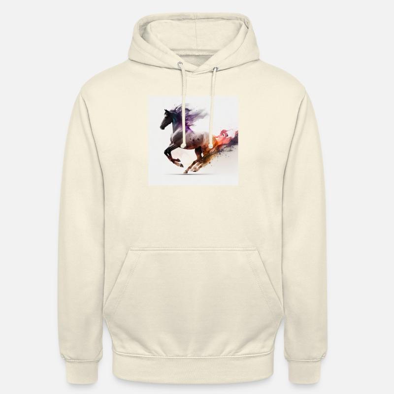 Feuriges Pferd Nr. 11 - Unisex Hoodie - Vanille-Milchshake