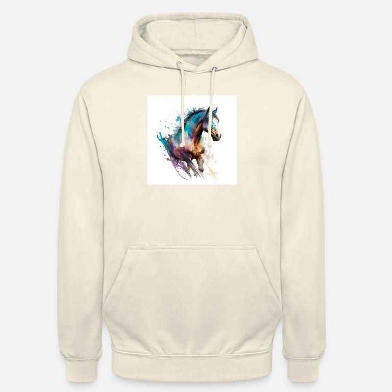 Feuriges Pferd Nr. 5 - Unisex Hoodie - Vanille-Milchshake