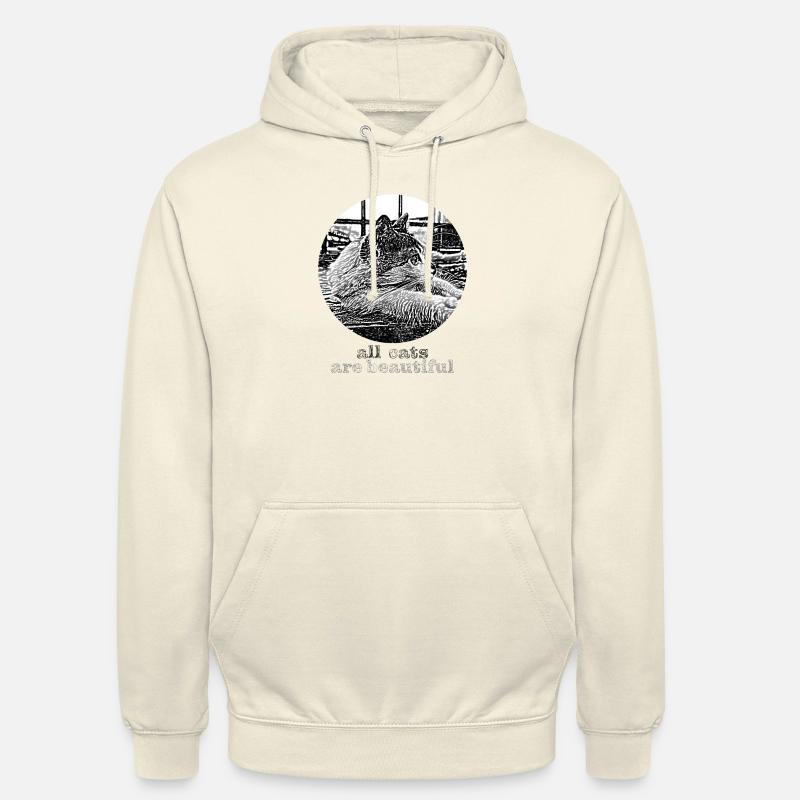 tous les chats sont beaux - Sweat-shirt à capuche unisexe - vanille
