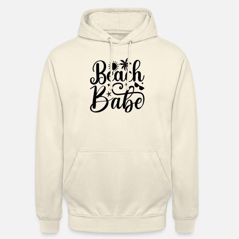 Beach Babe - Sweat-shirt à capuche unisexe - vanille