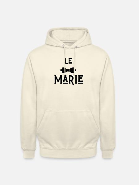 Le marie - Sweat-shirt à capuche unisexe - vanille