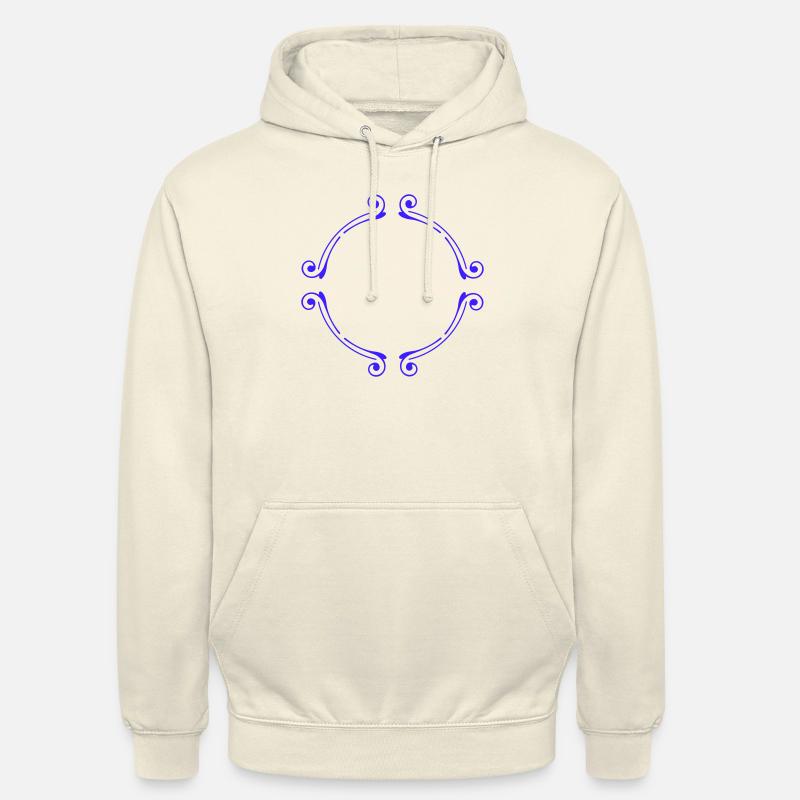 nice round Frame | Vectorgraphic - Unisex Hoodie - Vanille-Milchshake