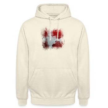 Danemark copenhague danois scandinave drapeau dansk - Sweat-shirt à capuche unisexe - vanille - Devant - Alina (178cm) & Michal (187cm)